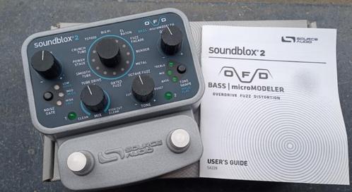 Source Audio Soundblox 2 OFD Bass + adapter (12 pedals in 1), Muziek en Instrumenten, Effecten, Zo goed als nieuw, Distortion, Overdrive of Fuzz