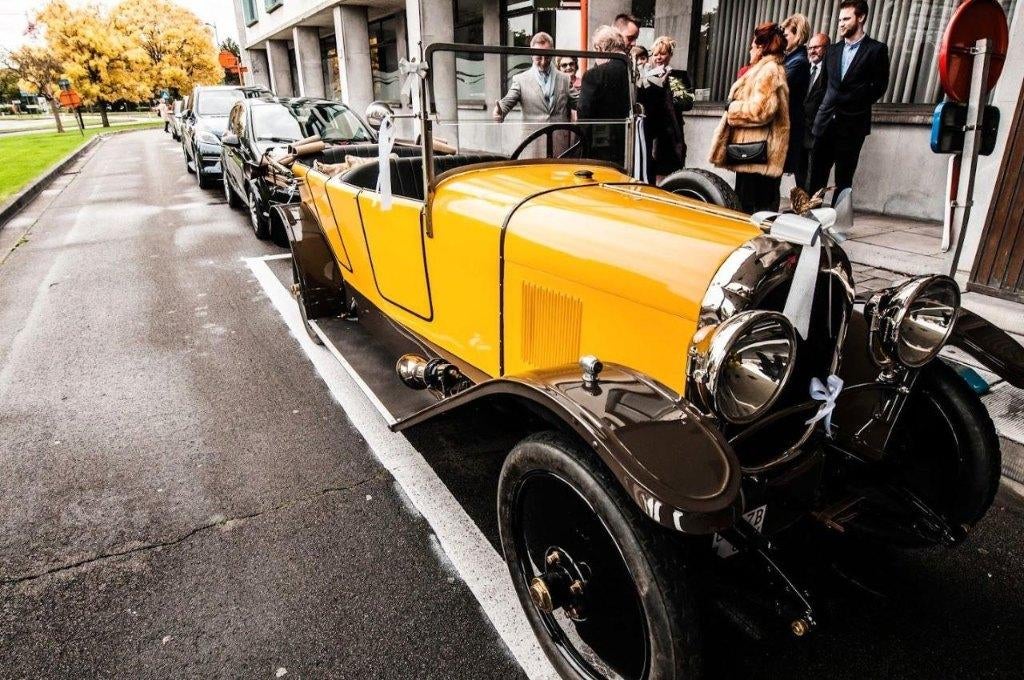 Chenard et Walcker, Autos, Oldtimers & Ancêtres, Particulier, Autres marques, Essence, Cabriolet, 4 portes, Boîte manuelle, Jaune