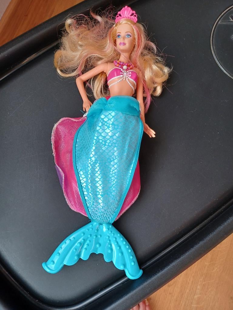 Barbie zeemeermin, Kinderen en Baby's, Ophalen of Verzenden, Zo goed als nieuw, Barbie