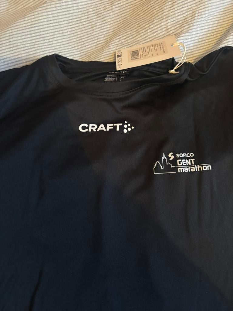 Craft T-Shirt marathon Gent, Kleding | Heren, Ophalen, Nieuw, Maat 48/50 (M), Zwart