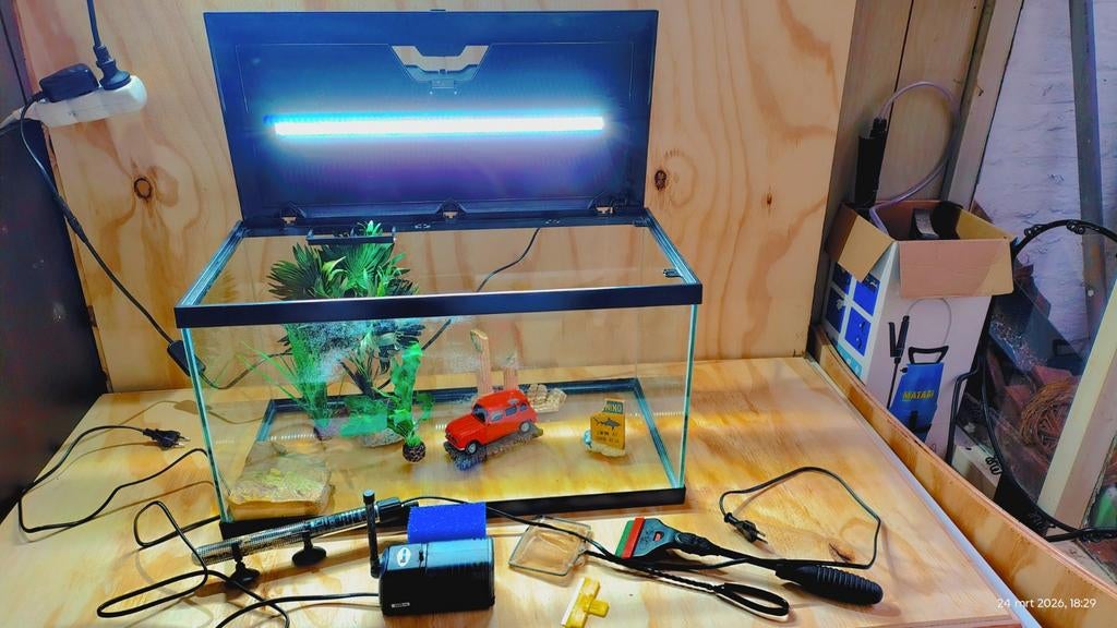 Aquarium starters set met accessoires, Enlèvement, Éclairage