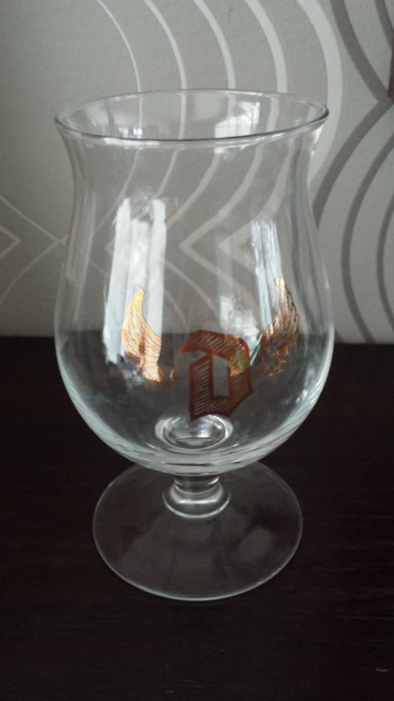 Duvel glas 'golden wings', Verzamelen, Ophalen of Verzenden, Bierglas
