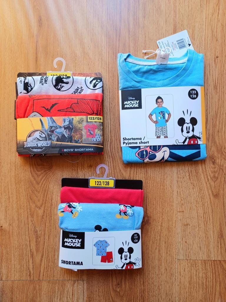 Pyjama zomer Mickey Mouse, Jurassic World maat 122-128 NIEUW, Kinderen en Baby's, Kinderkleding | Maat 122, Ophalen, Nieuw
