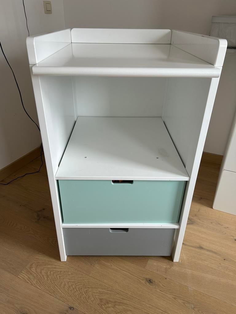 Table à langer robuste avec 2 tiroirs Marque : bobita, Enlèvement, Comme neuf