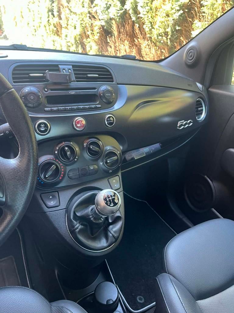 Fiat 500, Zwart, Zwart, Handgeschakeld, Particulier