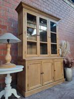 Eiken buffetkast/vitrinekast art:95/26, Huis en Inrichting, Ophalen, Met deur(en), 200 cm of meer, 150 tot 200 cm