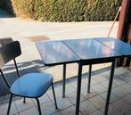 inklapbare keukentafel + stoel – compact & praktisch, Enlèvement, Utilisé