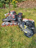 Inline skates met bescherming en extra onderdelen verstelbar, Ophalen, Verstelbaar, Gebruikt, Kinderen