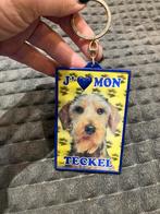 Sleutelhanger ik hou van mijn teckel ( ruwharige ), Ophalen of Verzenden, Gebruikt