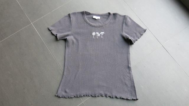 Grijs T-shirtje van Bel&Bo (maat 176), Gebruikt, Meisje, Ophalen of Verzenden, Shirt of Longsleeve