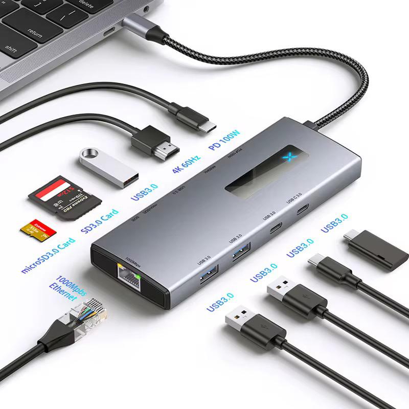 USB 10-hub — ideaal voor games of kantoorgebruik NIEUW, Computers en Software, Dockingstations, Ophalen, Nieuw, USB-hub