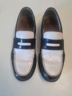 Vintage instappers van Bally „Perry” - tweekleurig leer, Ophalen, Bally, Zwart, Espadrilles of Moccasins