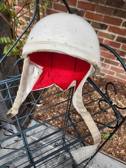 Vintage "Willempie" Pothelm – Jaren '50/'60, Motoren, Kleding | Motorhelmen, Ophalen of Verzenden