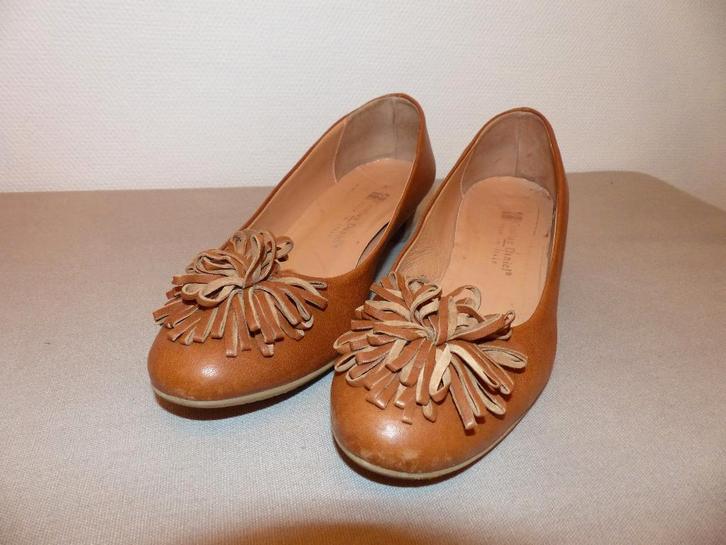 Christian Daniel cognac lederen pumps - maat 38, Kleding | Dames, Schoenen, Zo goed als nieuw, Pumps, Bruin, Ophalen of Verzenden