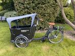 Bakfiets Babboe Zwart Electrisch, Fietsen en Brommers, Gebruikt, 3 kinderen, Huif, Ophalen