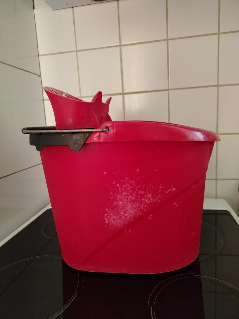 GRAND SEAU VILEDA - ENCORE RÉUTILISABLE - LÉGER TÂCHES BLANC, Enlèvement