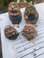 Set van 4 egeltjes in hars, Ophalen, Gebruikt