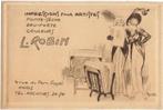 adreskaart "L. Robin, Impressions pour les Artistes, Paris", Verzamelen, Geboortekaartjes en Visitekaartjes, Ophalen, Voor 1970