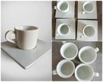 4 Tasses Espresso Porcelaine + Sous-Tasses Design, Enlèvement ou Envoi, Comme neuf, Autres styles, Porcelaine