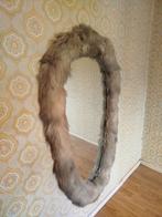 XL Vintage organisch gevormde spiegel met bonten omlijsting, Huis en Inrichting, Woonaccessoires | Spiegels, Gebruikt, 100 tot 150 cm