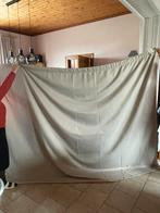 Une paire de tentures gris/beige, Maison & Meubles, Enlèvement, Comme neuf, Beige