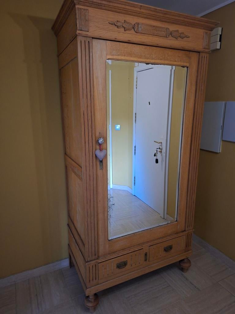 Meuble penderie en chêne clair., Maison & Meubles, Enlèvement, Chêne