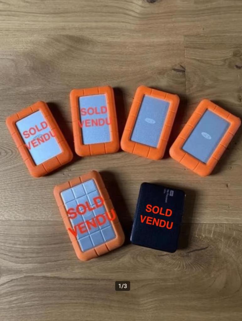 LACIE - WD harde schijf in perfecte staat, Computers en Software, Harde schijven, HDD, Nieuw, Ophalen of Verzenden, WD