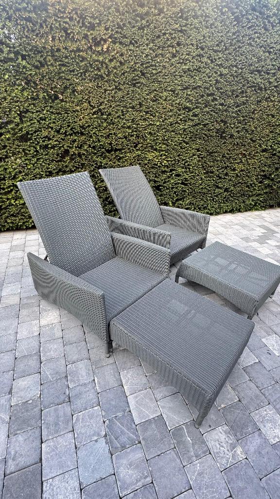 BRISTOL verstelbare ligbedden, Ophalen, Zo goed als nieuw, Wicker, Verstelbaar