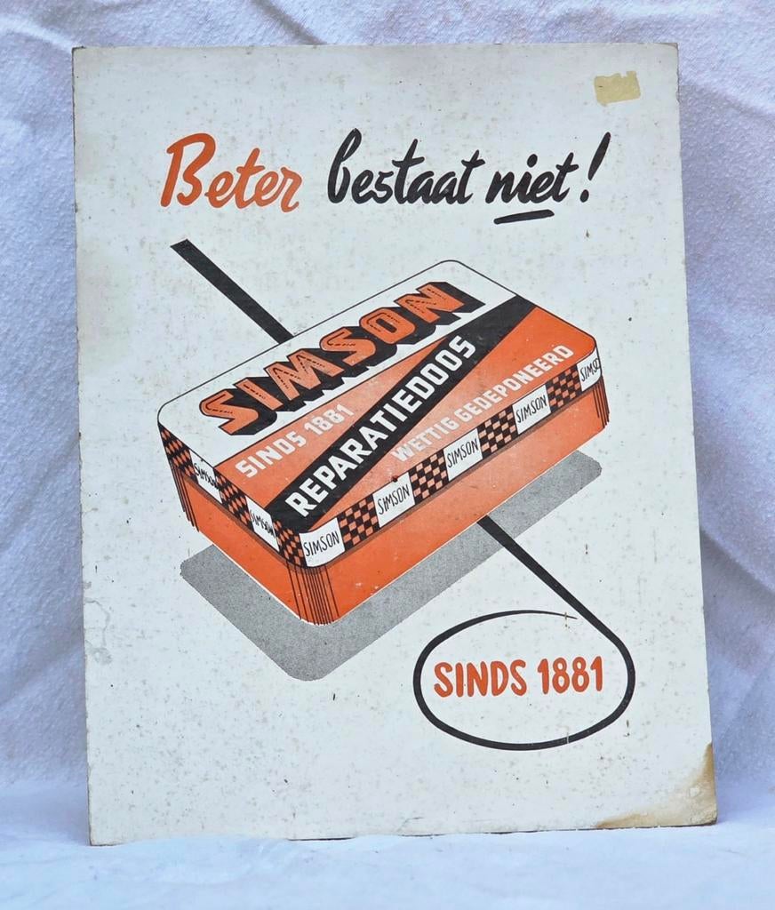 Vélo ancien Simson, cyclomoteur, articles, publicité, Enlèvement ou Envoi
