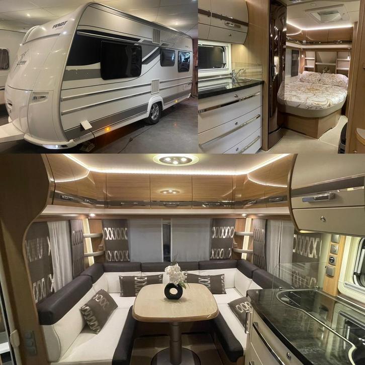 Zeer mooie ruime Fendt 465, Rondzit, douche, Airco, Caravanes & Camping, Caravanes, Entreprise, jusqu'à 4, 1250 - 1500 kg, Banquette en rond