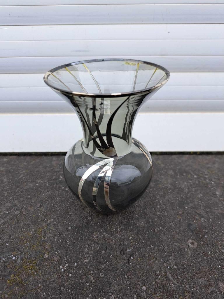 vase en verre argente, Antiquités & Art, Enlèvement ou Envoi