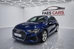 Audi A3 40 Tfsi  S-Line, Auto's, 4 cilinders, Blauw, Leder, 5 deurs