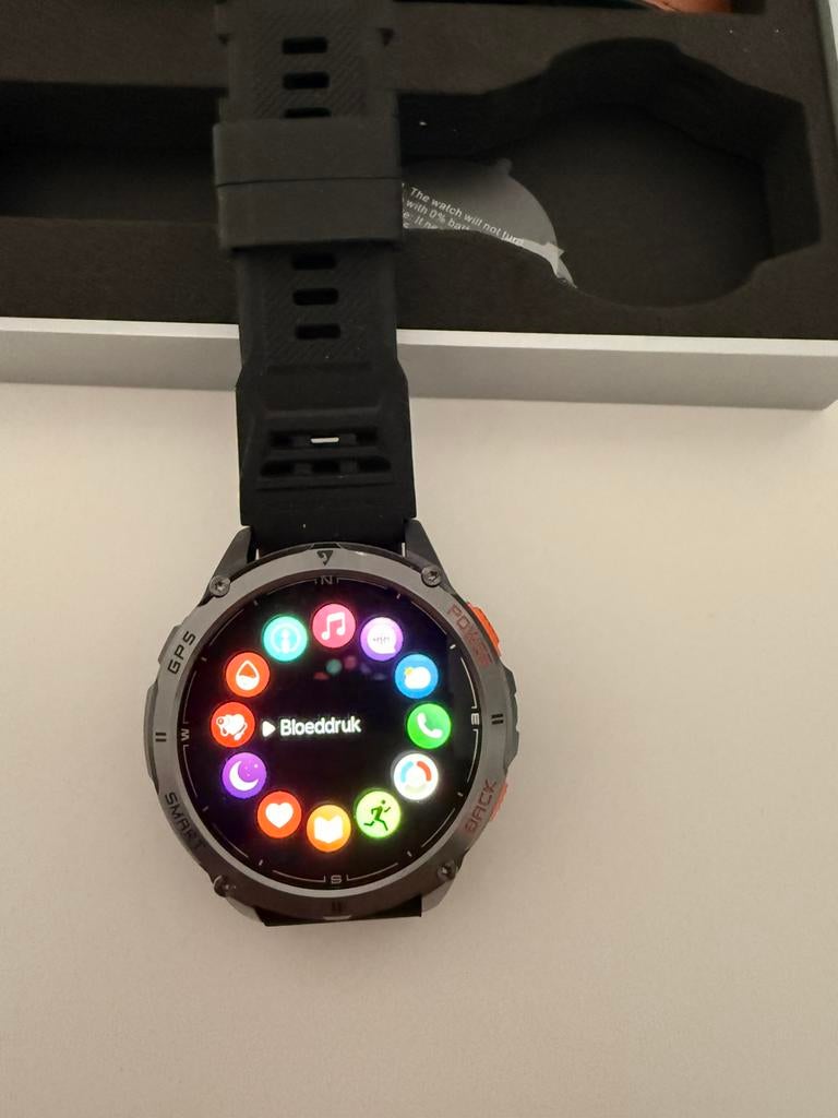 Smartwacht met gps en app heel mooi horloge, Ophalen, GPS, Zo goed als nieuw, Android