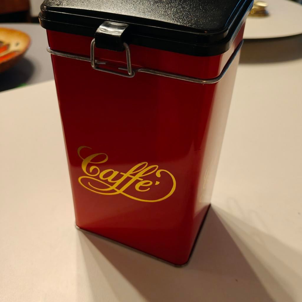 Ongebruikt Vintage koffieblik “Caffé”, Ophalen of Verzenden, Koffie