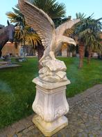 Magnifieke XXL  betonnen adelaar op sokkel, Tuin en Terras, Tuinbeelden, Ophalen