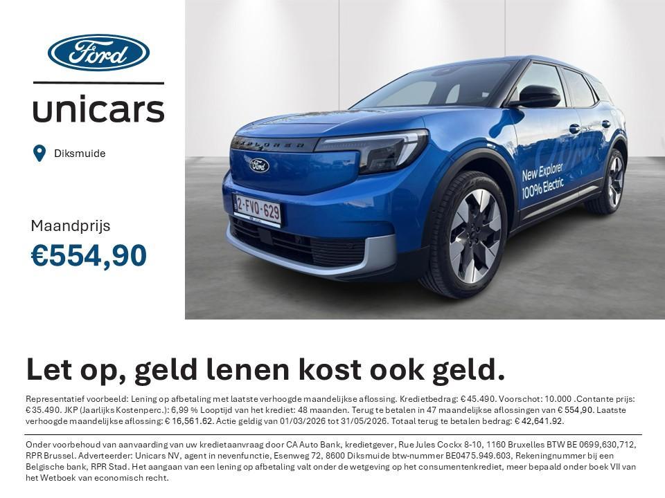 Ford Explorer 79kWh Extended Range AWD Premium - DIRECTIEWAG, Auto's, Ford, Bedrijf, Te koop, Explorer, 4x4, Airbags, Airconditioning