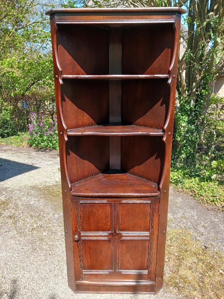 Vintage Ercol eetkamer set - tafel/6 stoelen/3 kasten, Huis en Inrichting, Complete eetkamers, Ophalen