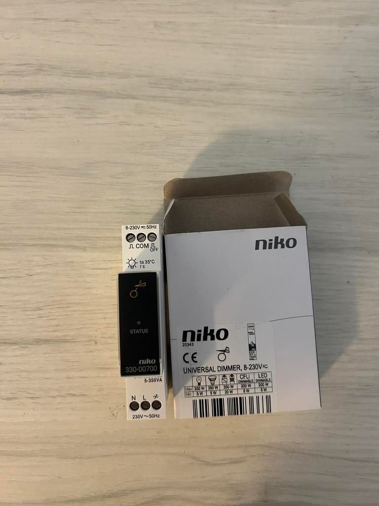 Niko modulaire dimmer, Bricolage & Construction, Enlèvement ou Envoi, Neuf