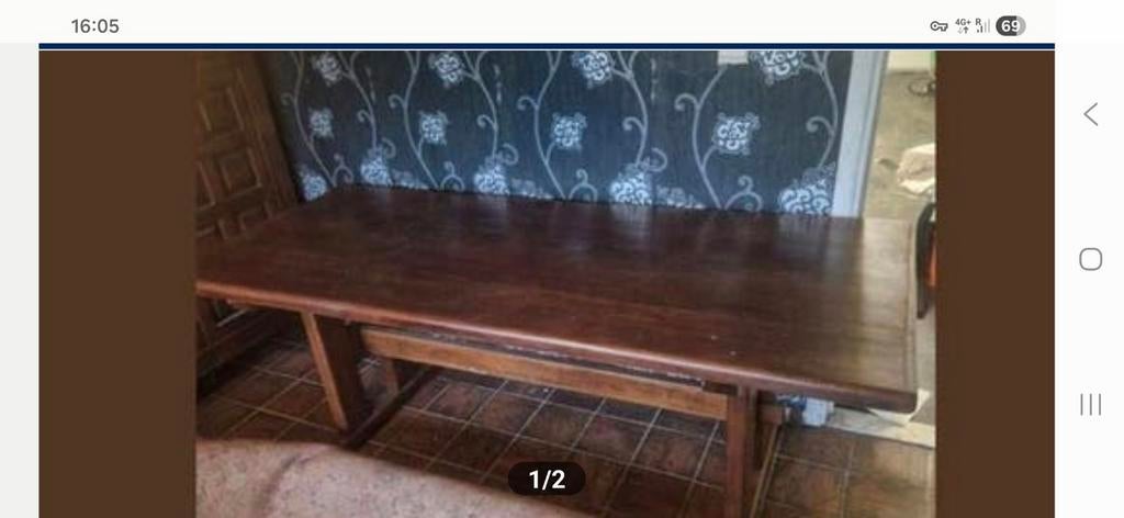 Antieke eiken eettafel, Ophalen