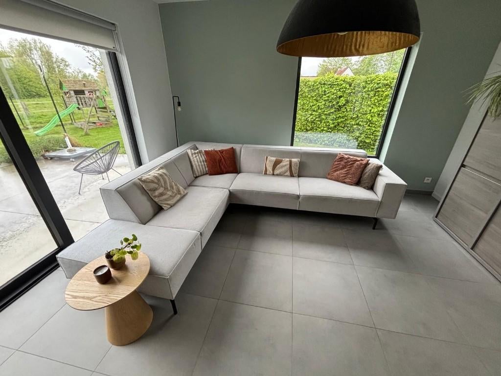 Zetel By Sidde Nord (stof), Ophalen, Hoekbank, 300 cm of meer, Zo goed als nieuw