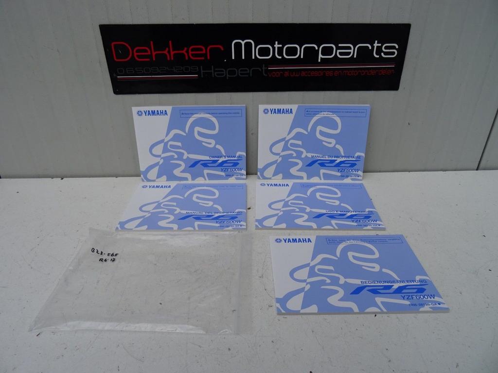 Instructie boekjes / Instructie boek Yamaha YZF R6 2017-2024, Motoren, -, -, Nieuw, Ophalen of Verzenden