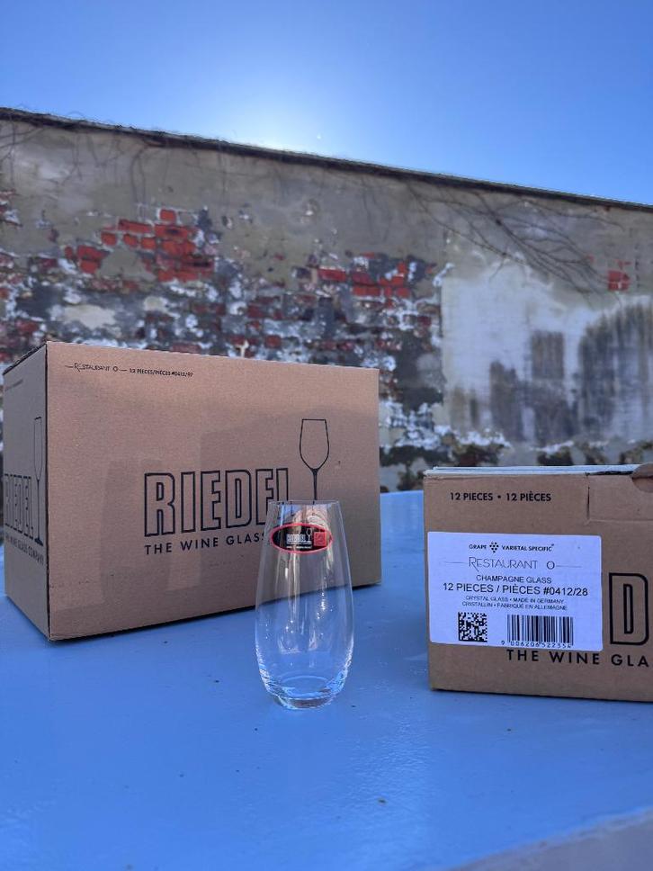 Riedel Champagne Restaurant O Glass (dozen per 12), Collections, Verres & Petits Verres, Neuf, Autres types, Enlèvement