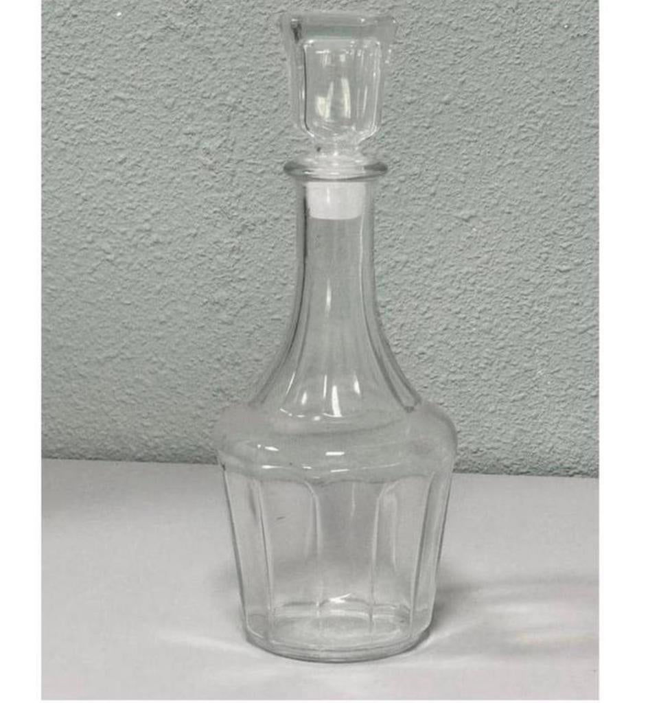Carafe en cristal avec arrêt/bouchon, cristal antique 30 cm, Collections, Verres & Petits Verres, Comme neuf, Autres types, Enlèvement ou Envoi