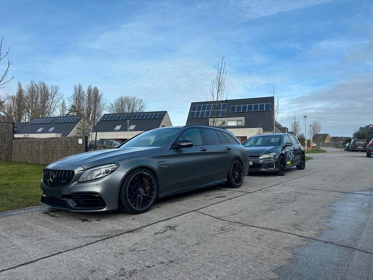 Mercedes C63sAMG 800 PK PPF keramische remmen lichte vracht, Autos, Mercedes-Benz, Particulier, Classe C, Caméra 360°, ABS, Caméra de recul