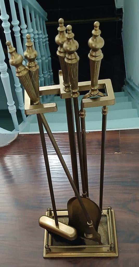 Vintage koperen haardset, Ophalen