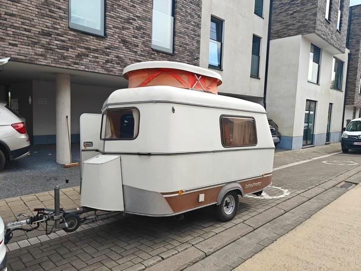Eriba puck 1980 hymer keuringvrij 550kilo, Caravans en Kamperen, Caravans, Particulier, tot en met 2, 500 - 750 kg, Standaardzit