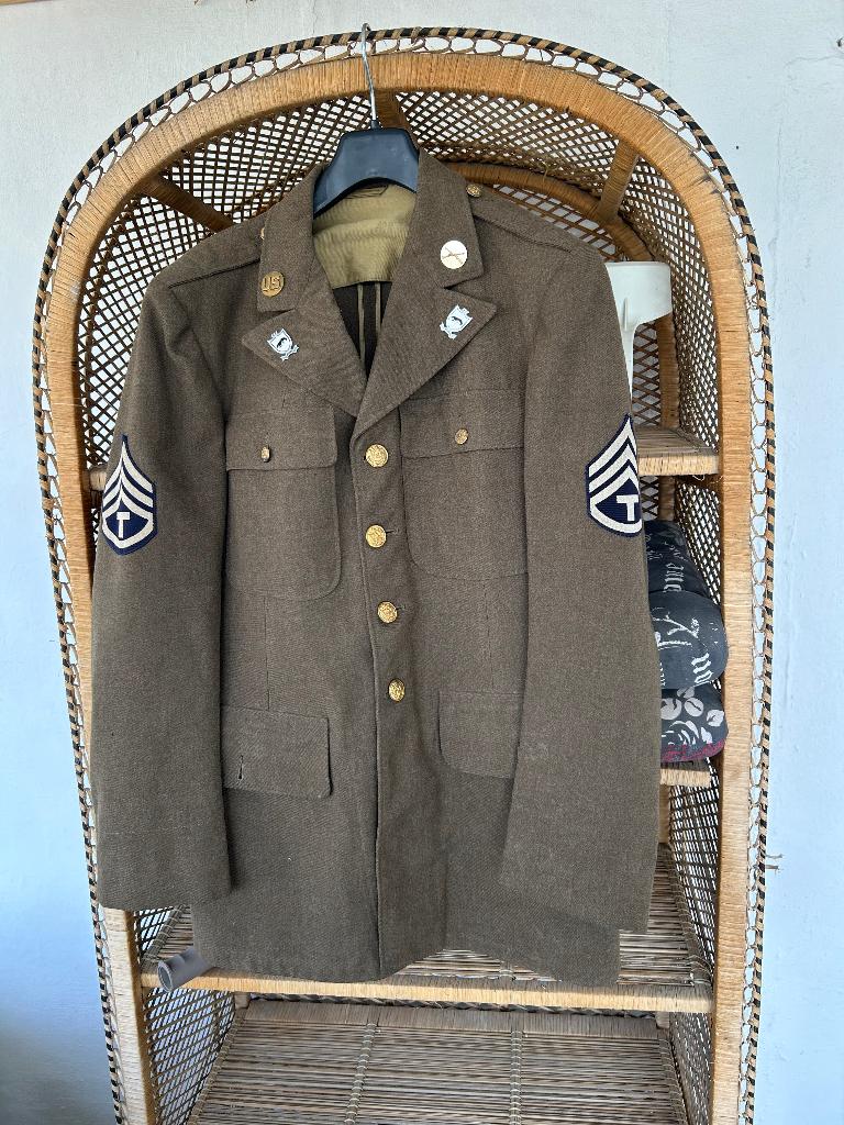 Veste 505 TH d’uniforme ou de sortie de l’armée américaine, Collections, Enlèvement ou Envoi, Armée de terre, Vêtements ou Chaussures