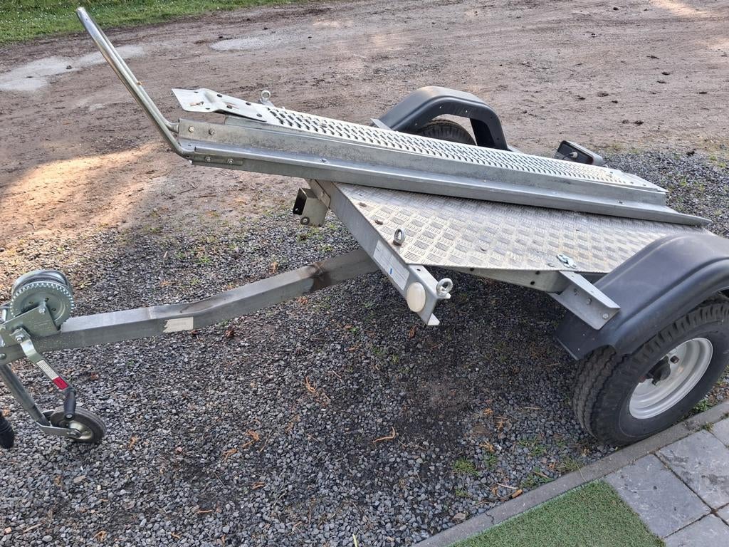 Aanhangwagen ongeremd motto Kantelbaar met lier, Auto diversen, Aanhangers en Bagagewagens, Ophalen of Verzenden