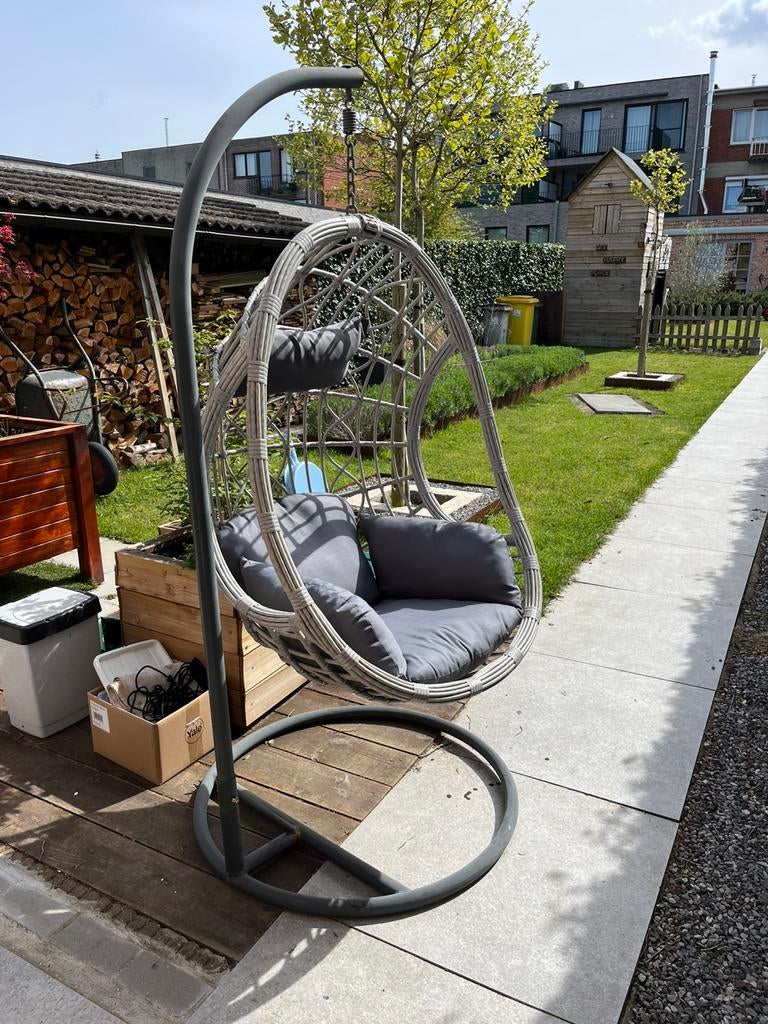 Hangstoel op staander, Jardin & Terrasse, Hamacs, Une personne, Avec support, Enlèvement, Utilisé