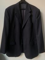 Veste costume Milano Bleu marine foncé fines rayures  56, Enlèvement ou Envoi, Porté, Taille 56/58 (XL), Bleu